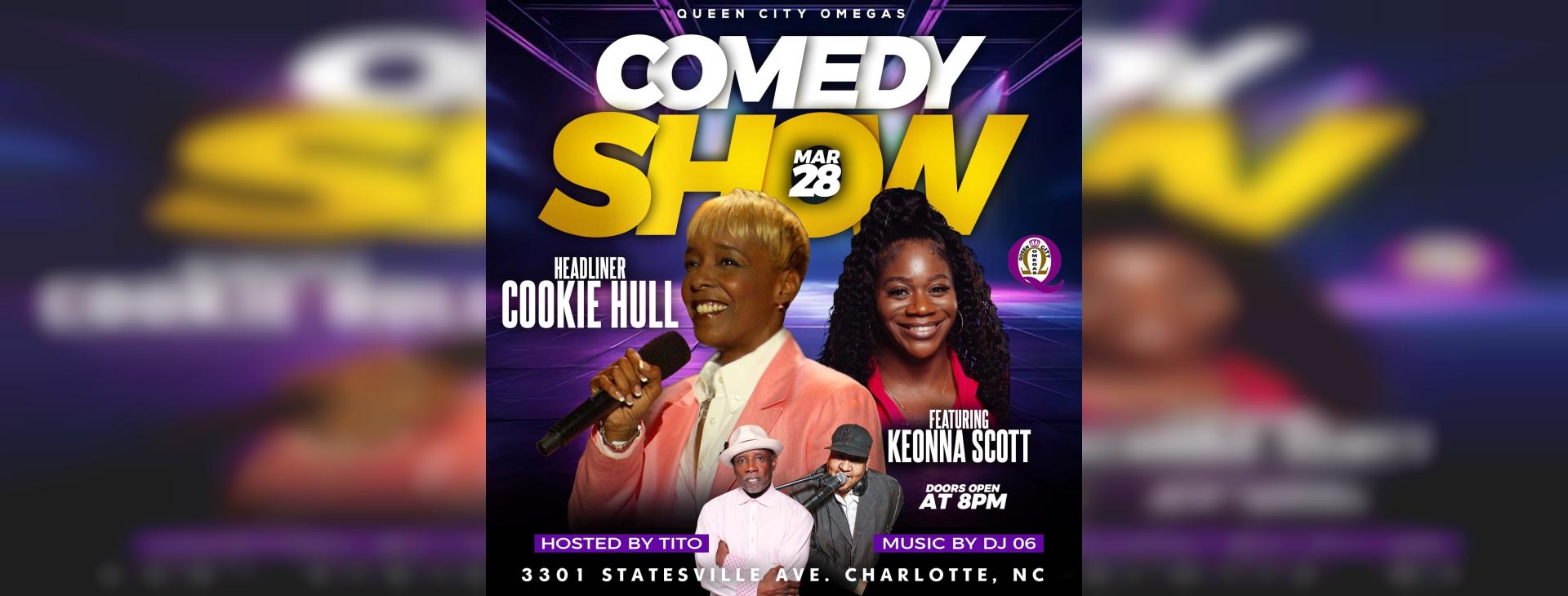 Queen City Omegas Comedy Night — event banner